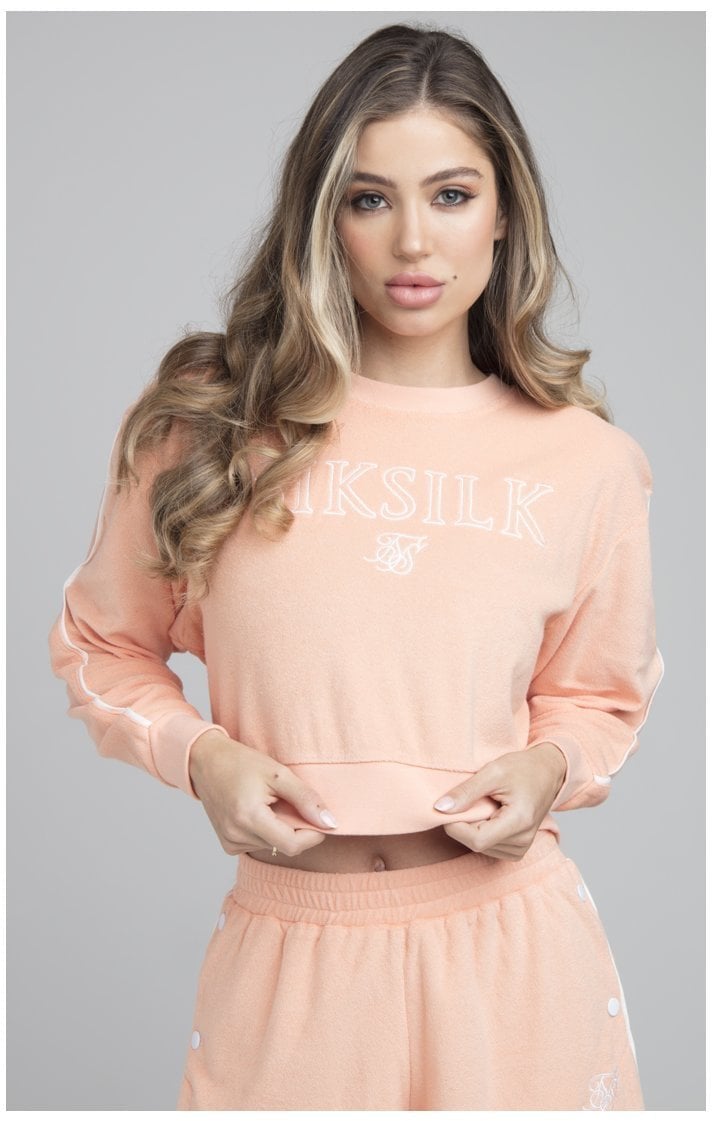 Load image into Gallery viewer, SikSilk Synergy Crop Sweat - Peach