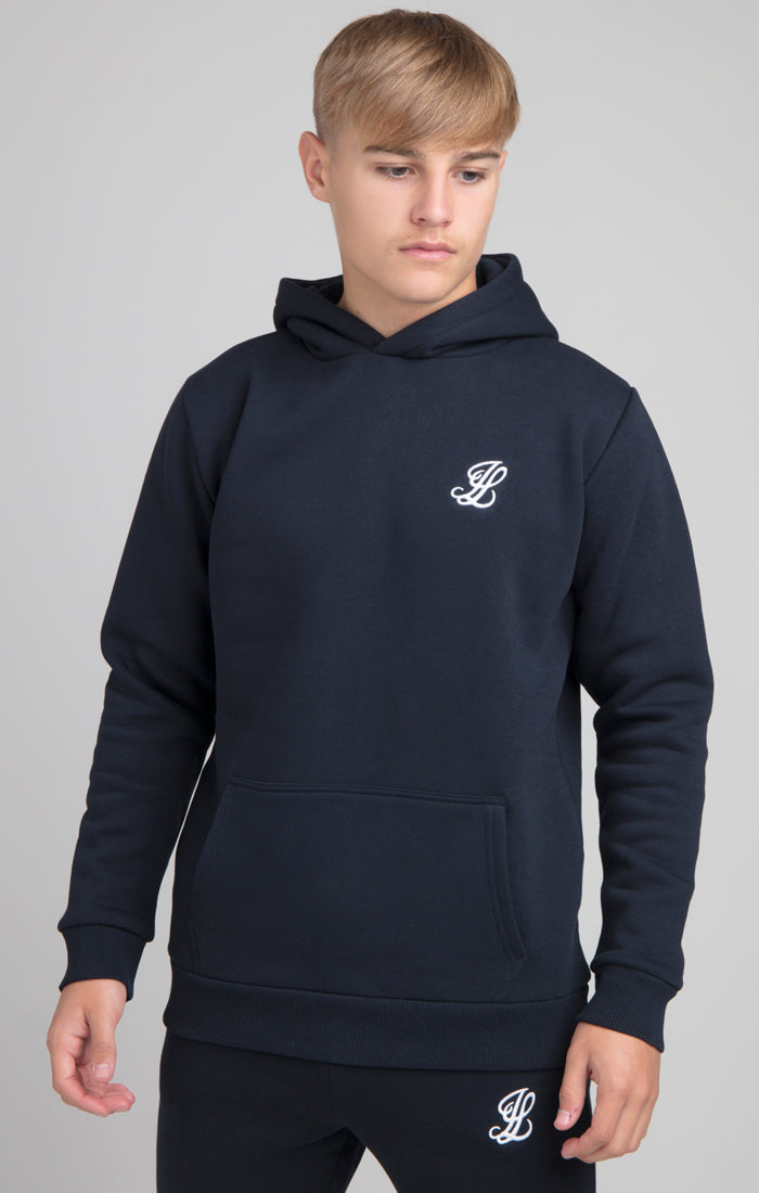 Load image into Gallery viewer, Boys Illusive Navy Essentials Overhead Hoodie