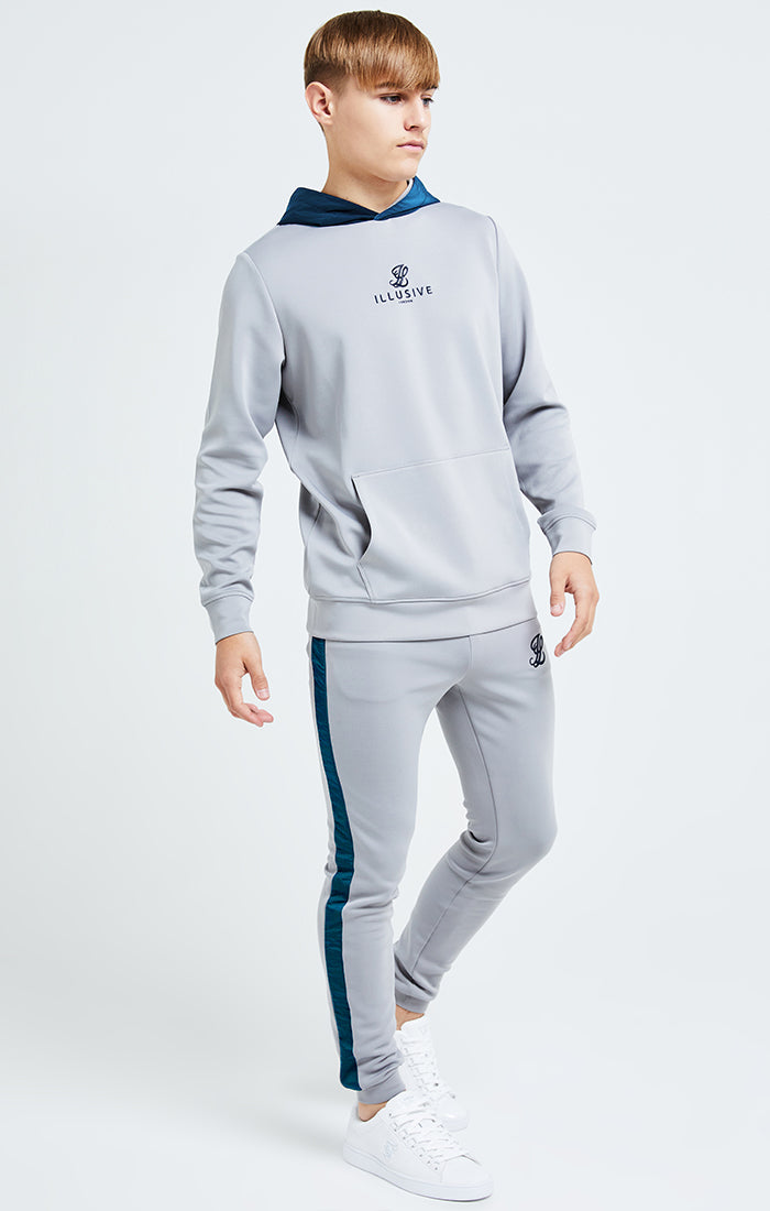 Load image into Gallery viewer, Illusive London Hybrid Joggers - Grey &amp; Blue (3)