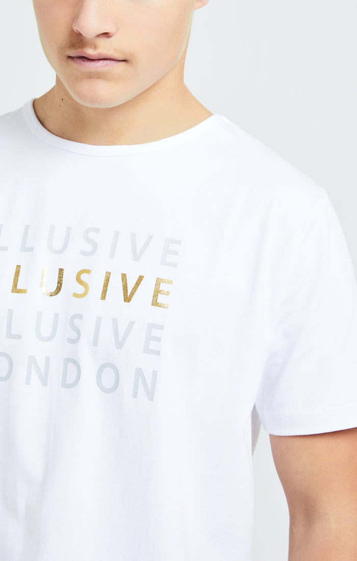 Load image into Gallery viewer, Illusive London Sovereign Tee - White &amp; Gold (1)