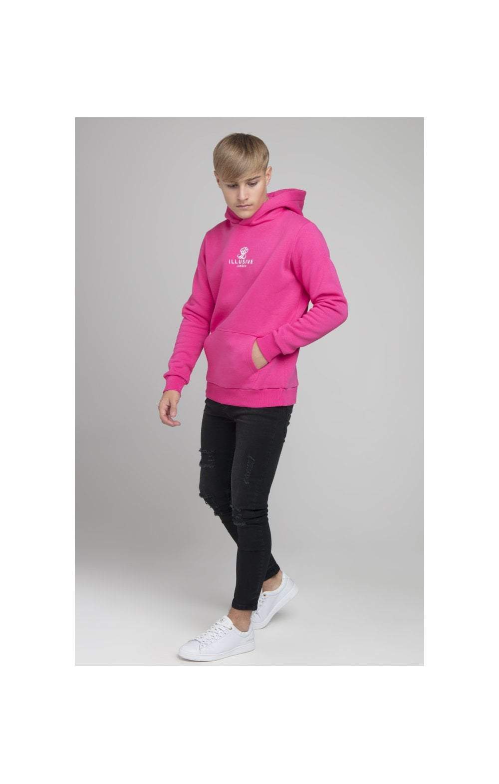 Load image into Gallery viewer, Illusive London Overhead Hoodie - Pink (3)