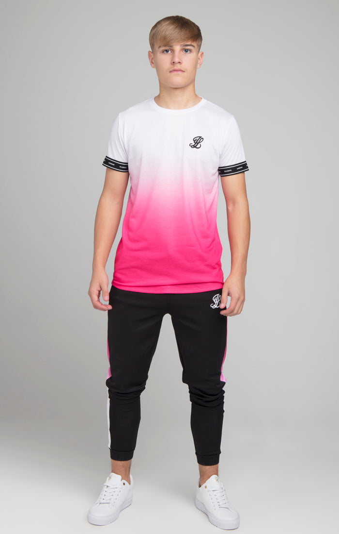 Load image into Gallery viewer, Illusive London Fade Tech Tee - White &amp; Pink (1)