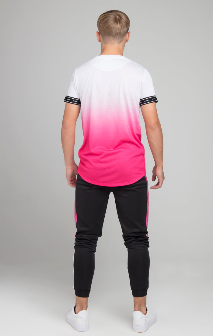 Load image into Gallery viewer, Illusive London Fade Tech Tee - White &amp; Pink (2)