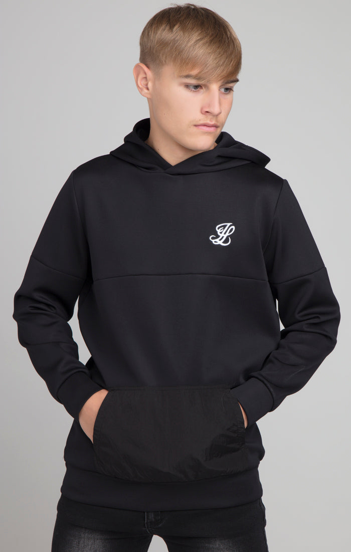Load image into Gallery viewer, Boys Illusive Black Overhead Hoodie