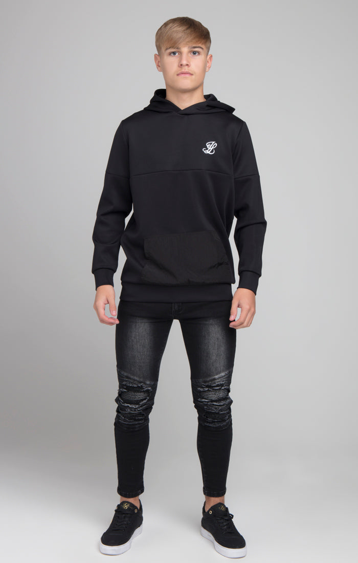 Load image into Gallery viewer, Boys Illusive Black Overhead Hoodie (2)