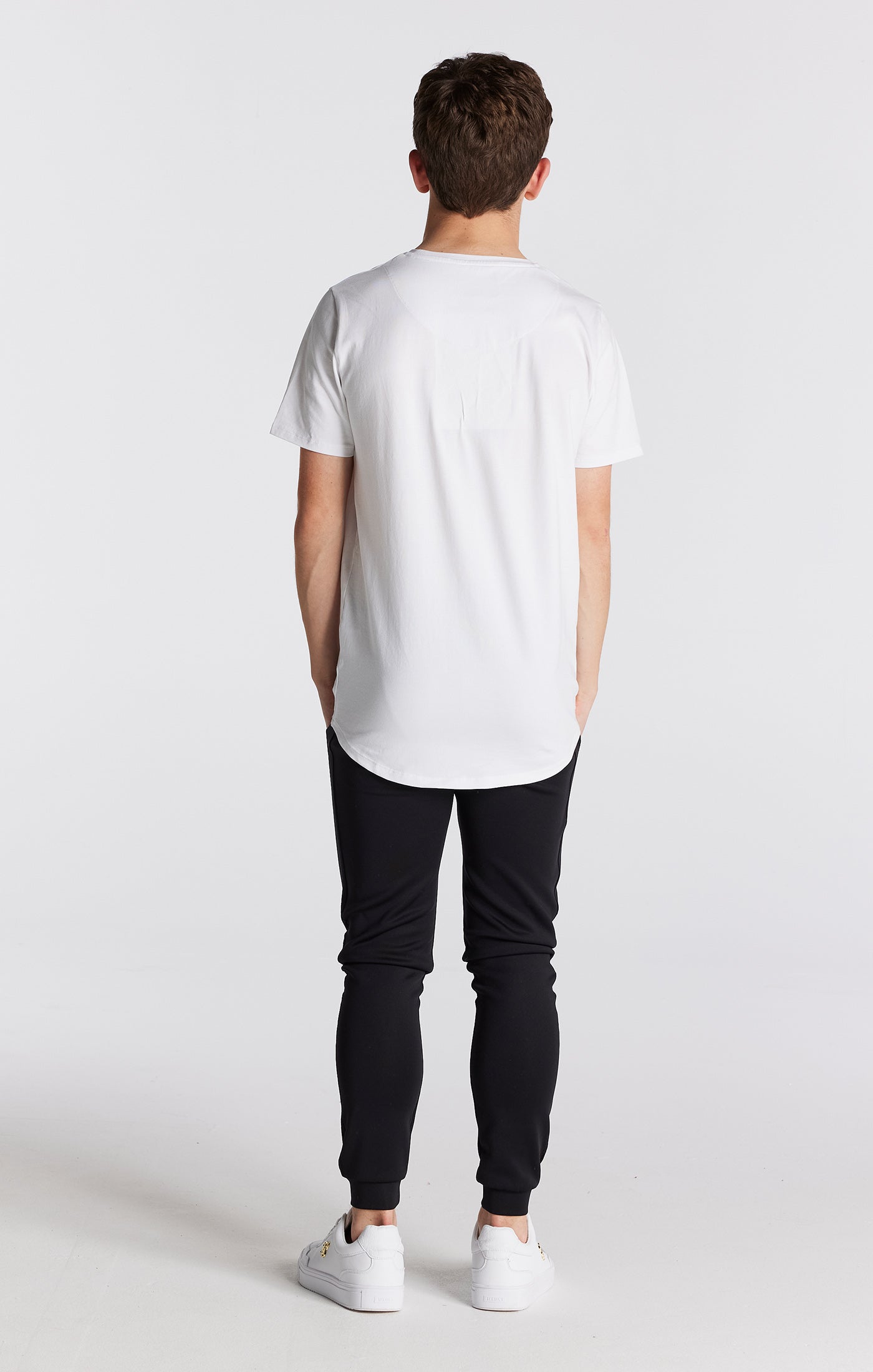 Load image into Gallery viewer, Boys Illusive Black Panelled Jogger (2)