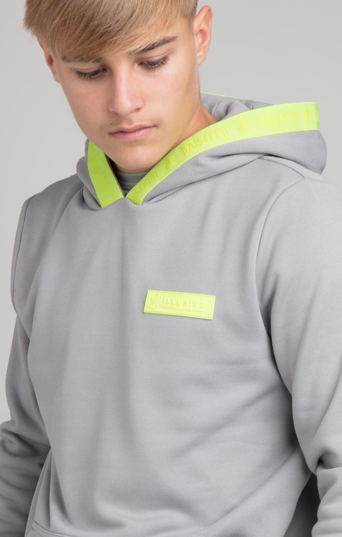 Load image into Gallery viewer, Boys Illusive Grey Taped Overhead Hoodie (3)
