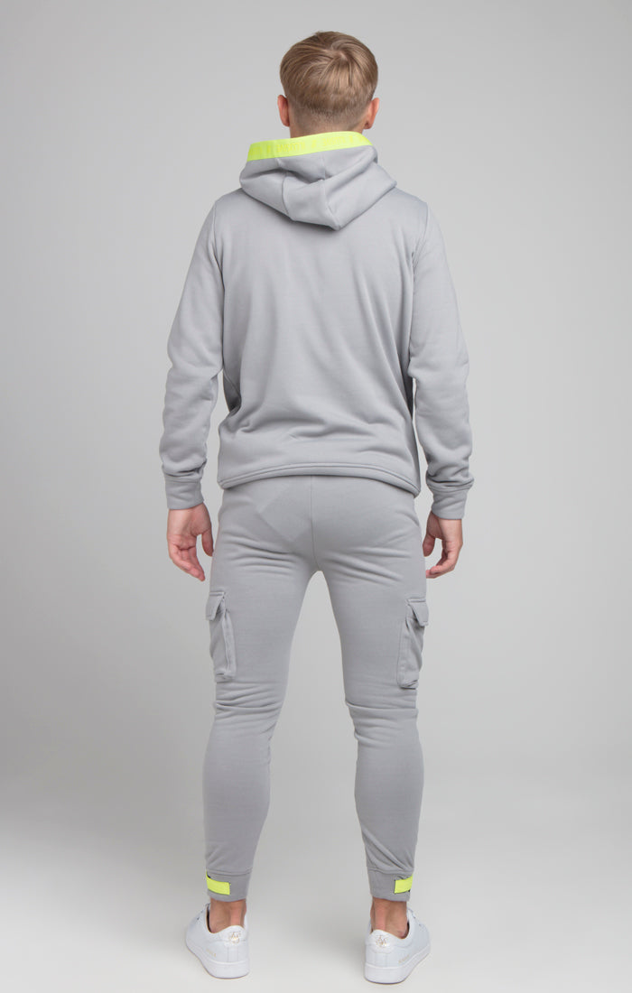 Load image into Gallery viewer, Boys Illusive Grey Taped Overhead Hoodie (4)