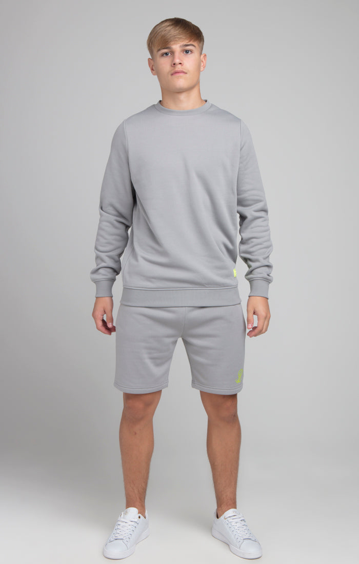 Load image into Gallery viewer, Boys Illusive Grey Crew Sweatshirt (1)