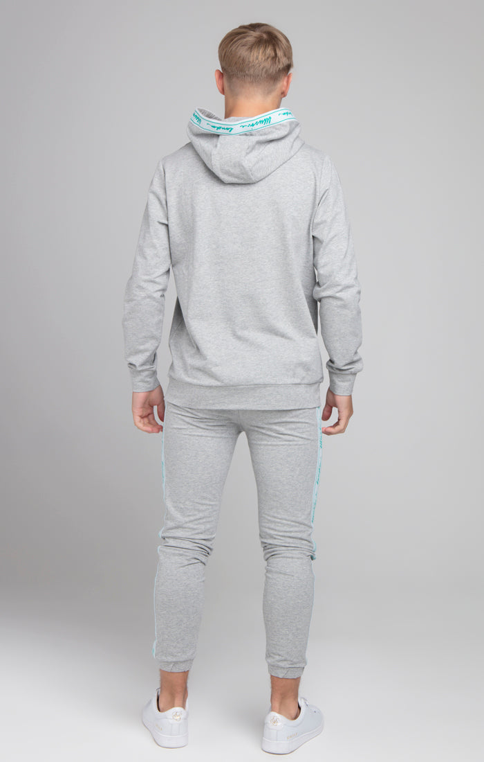 Load image into Gallery viewer, Boys Illusive Grey Marl Taped Overhead Hoodie (4)