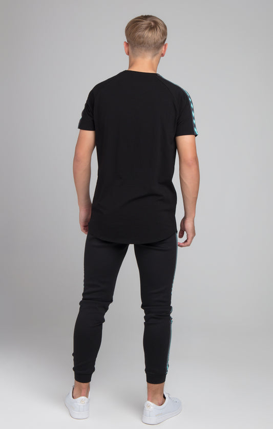 Boys Illusive Black Taped T-Shirt