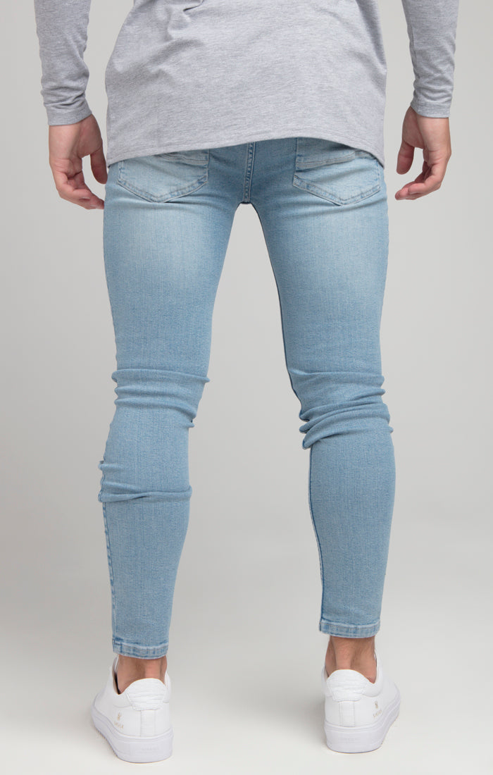 Load image into Gallery viewer, Boys Illusive Light Wash Distressed Denim Jean (2)