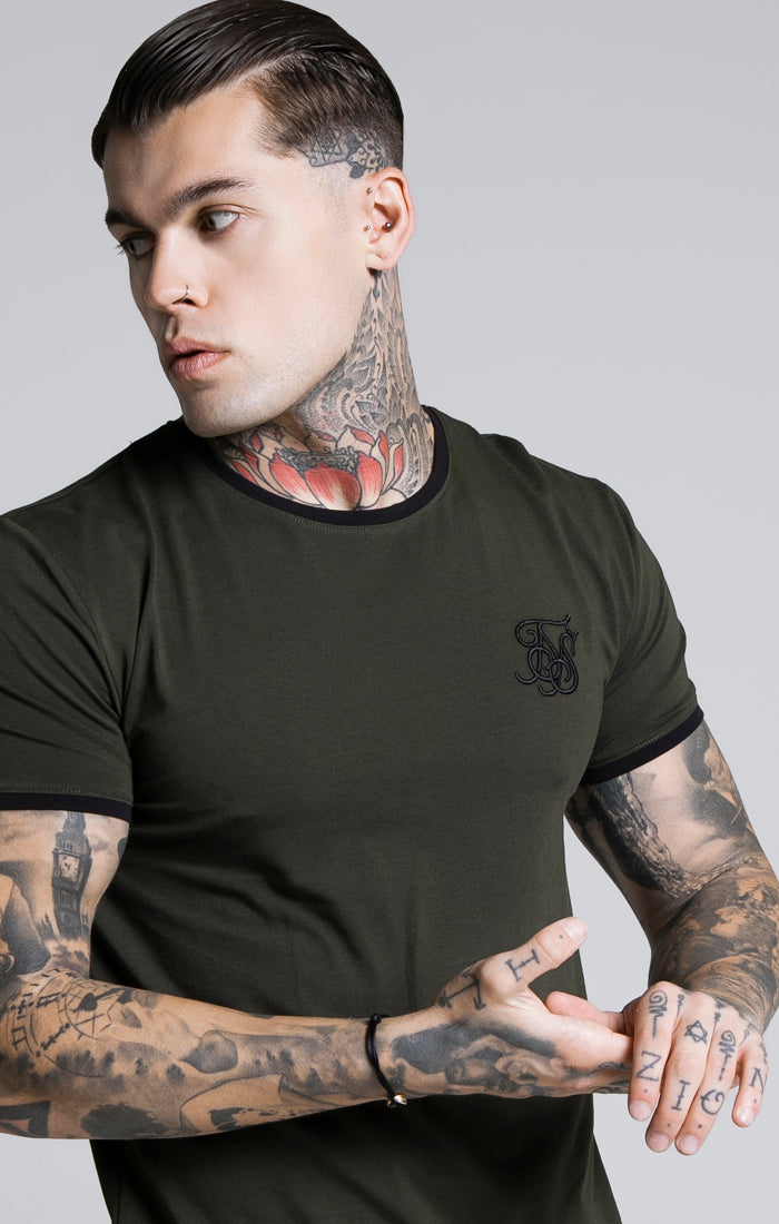 Load image into Gallery viewer, SikSilk S/S Gym Tee – Khaki (1)