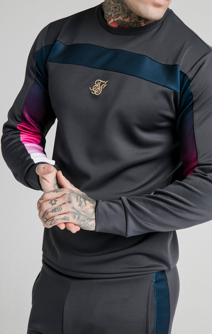 Load image into Gallery viewer, SikSilk Tri-Fade Panel Crew Swat - Midnight Grey (1)