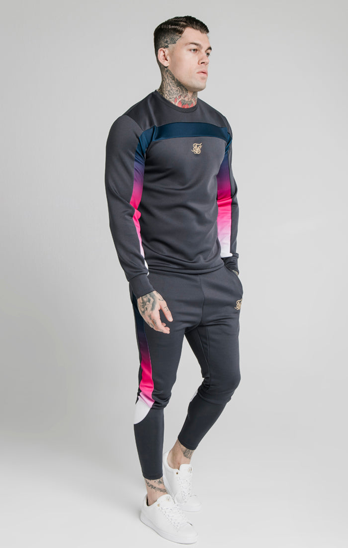 Load image into Gallery viewer, SikSilk Tri-Fade Panel Crew Swat - Midnight Grey (2)