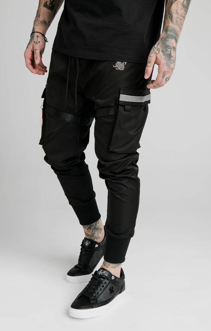 Load image into Gallery viewer, SikSilk Combat Tech Cargo Pant - Black (1)