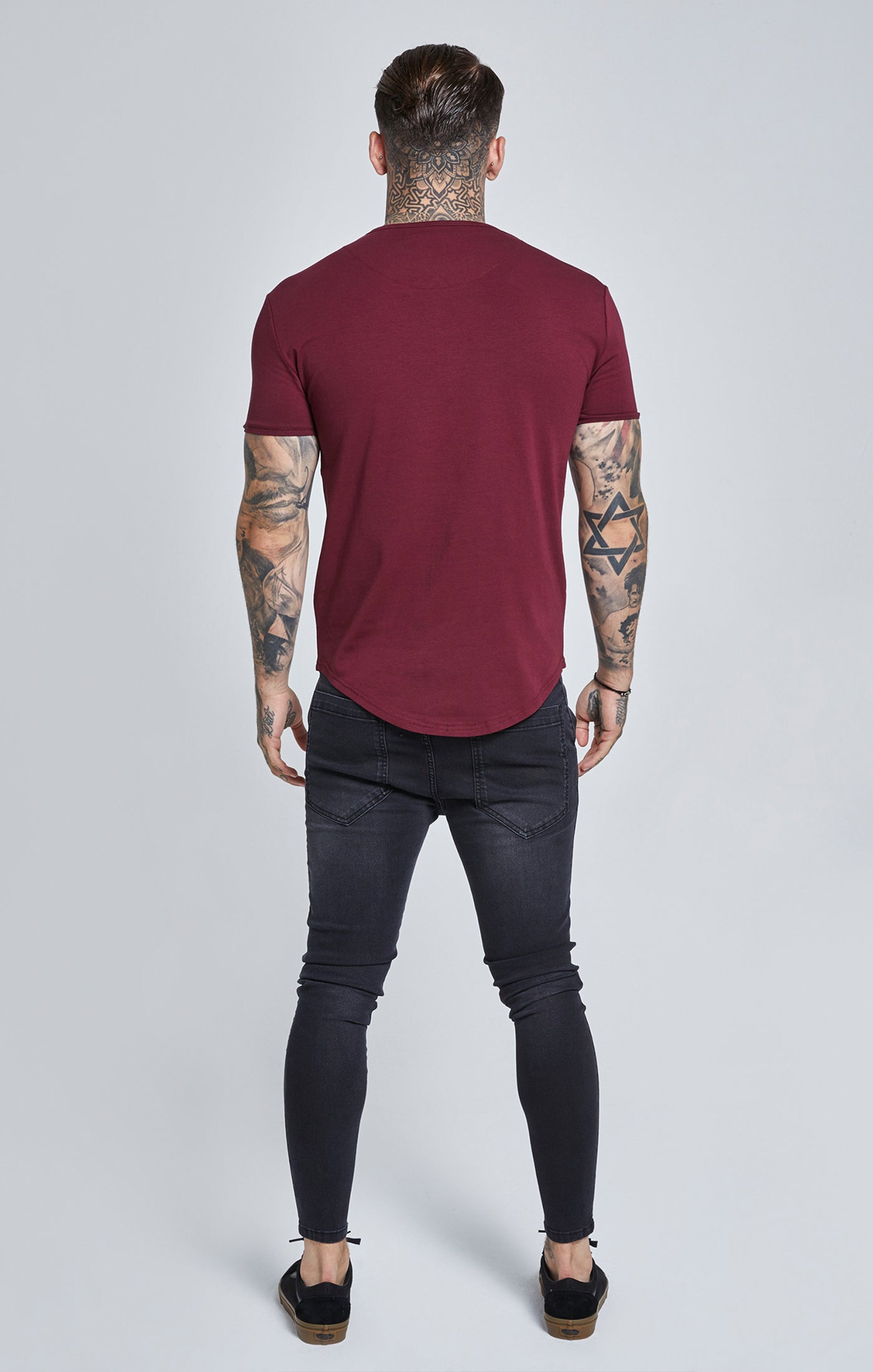 Load image into Gallery viewer, SikSilk S/S Core Gym Tee - Burgundy (3)