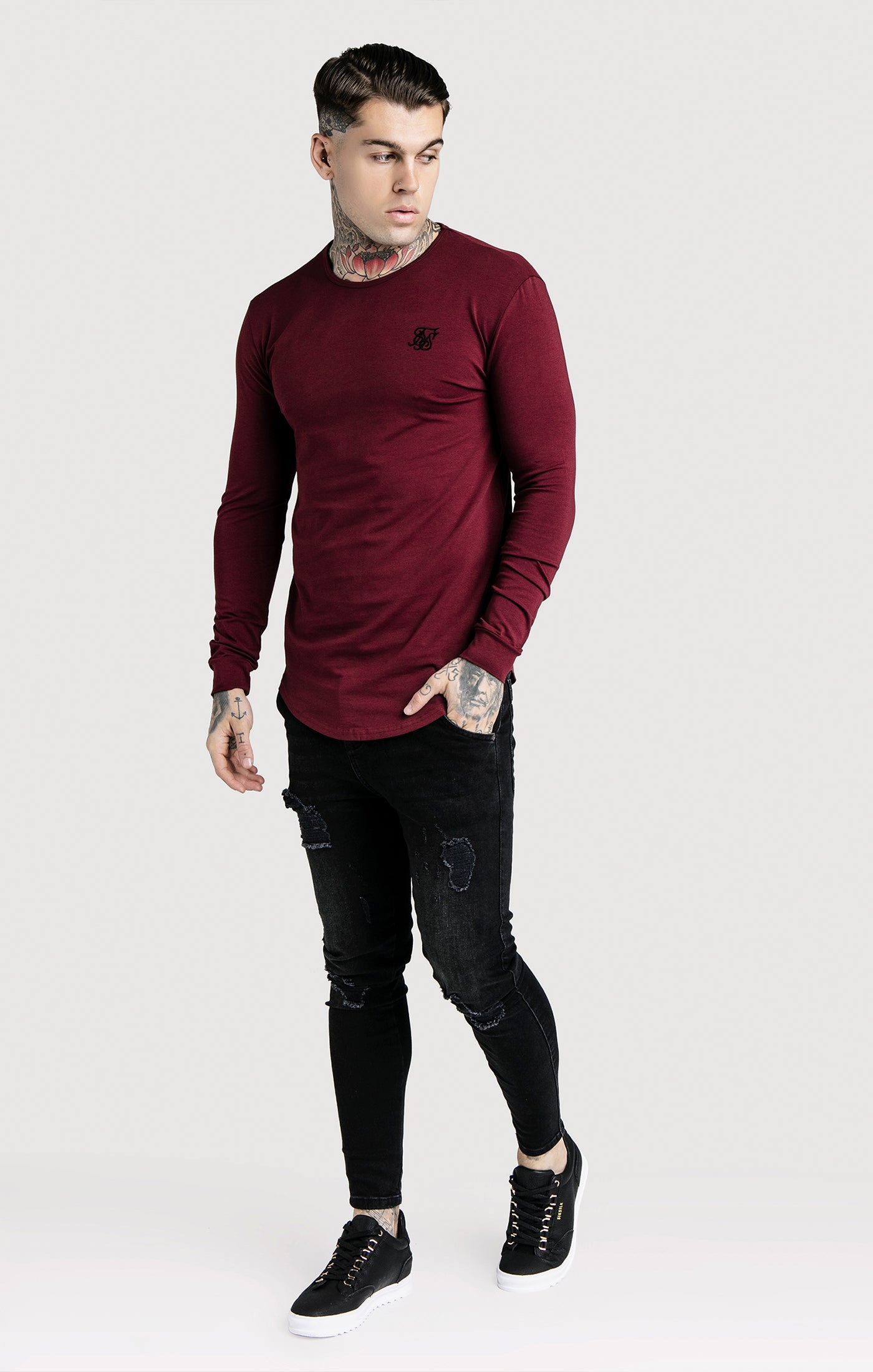 Load image into Gallery viewer, SikSilk Long Sleeve Gym Tee (2)