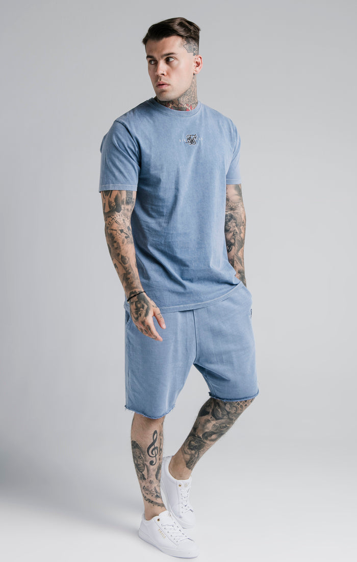 Load image into Gallery viewer, SikSilk S/S Standard Fit Tee - Washed Blue (3)