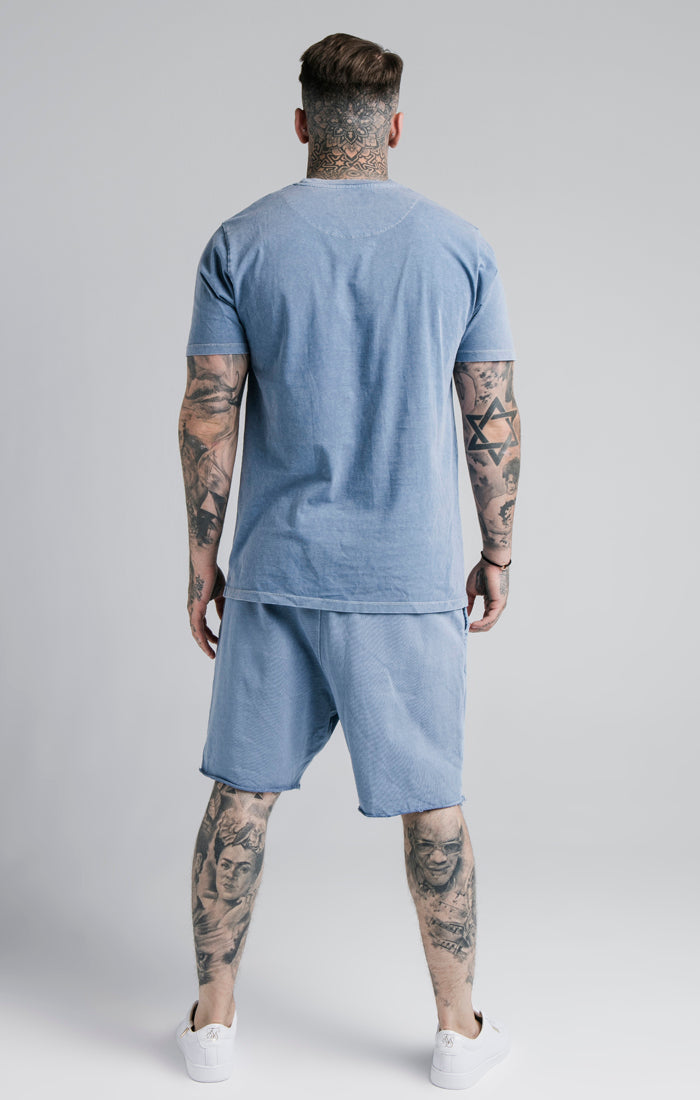 Load image into Gallery viewer, SikSilk S/S Standard Fit Tee - Washed Blue (4)