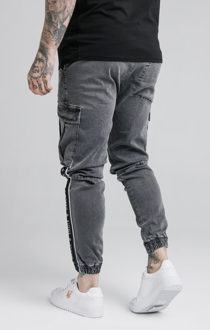 Load image into Gallery viewer, SikSilk Taped Cargo Pants - Grey (2)