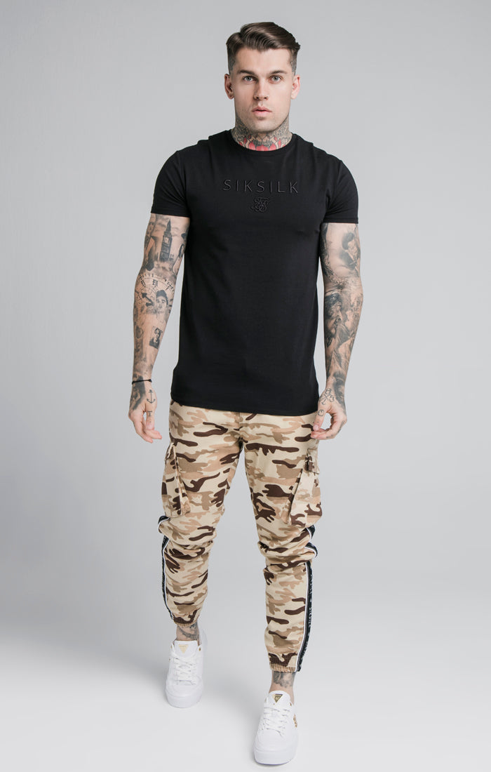 Load image into Gallery viewer, SikSilk Fitted Taped Cargo Pant - Desert Camo (4)