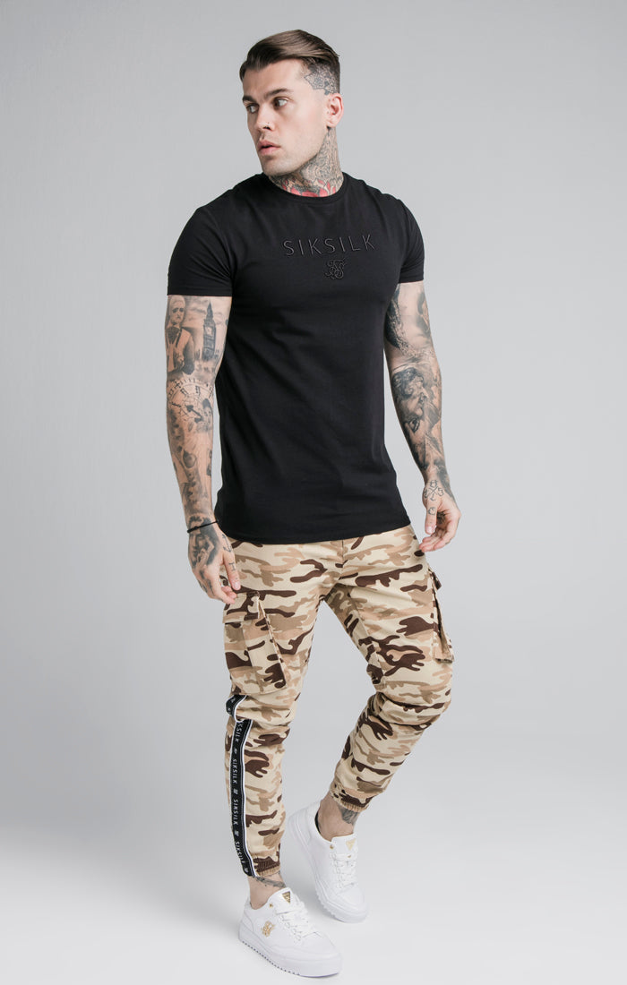 Load image into Gallery viewer, SikSilk Fitted Taped Cargo Pant - Desert Camo (2)