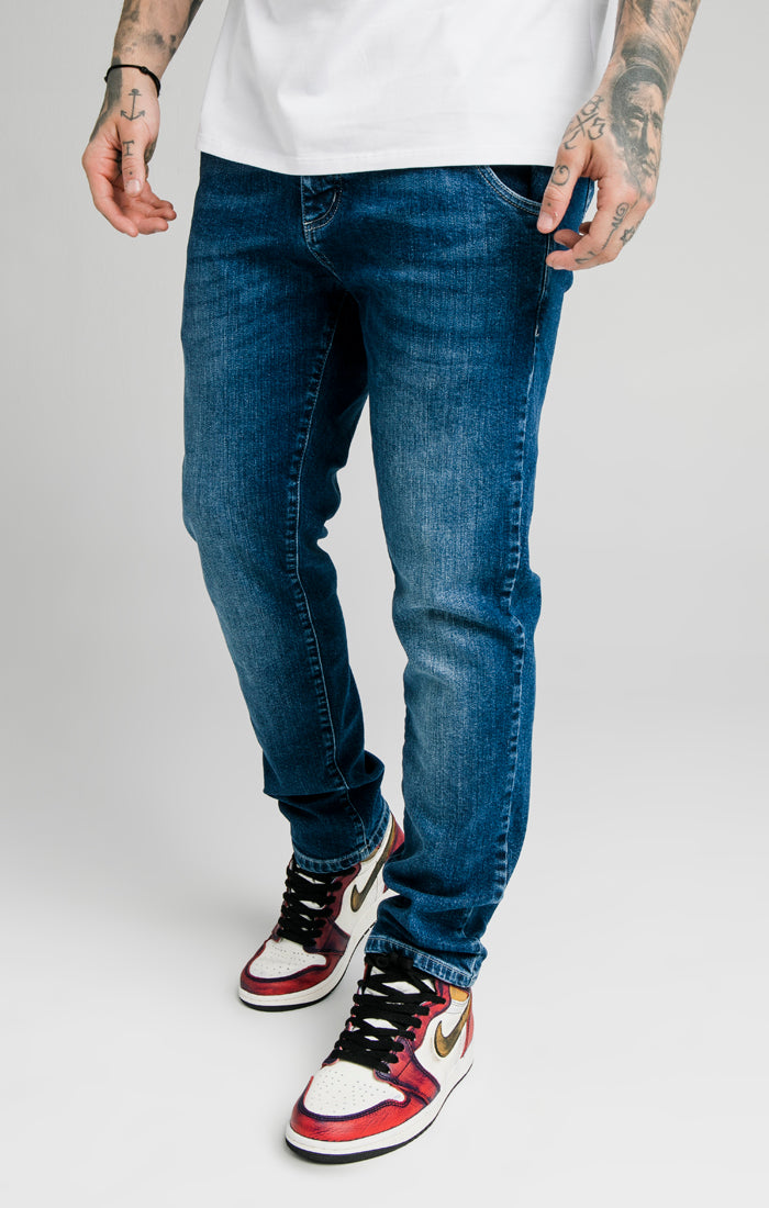 Load image into Gallery viewer, Blue Recycled Straight Cut Jean