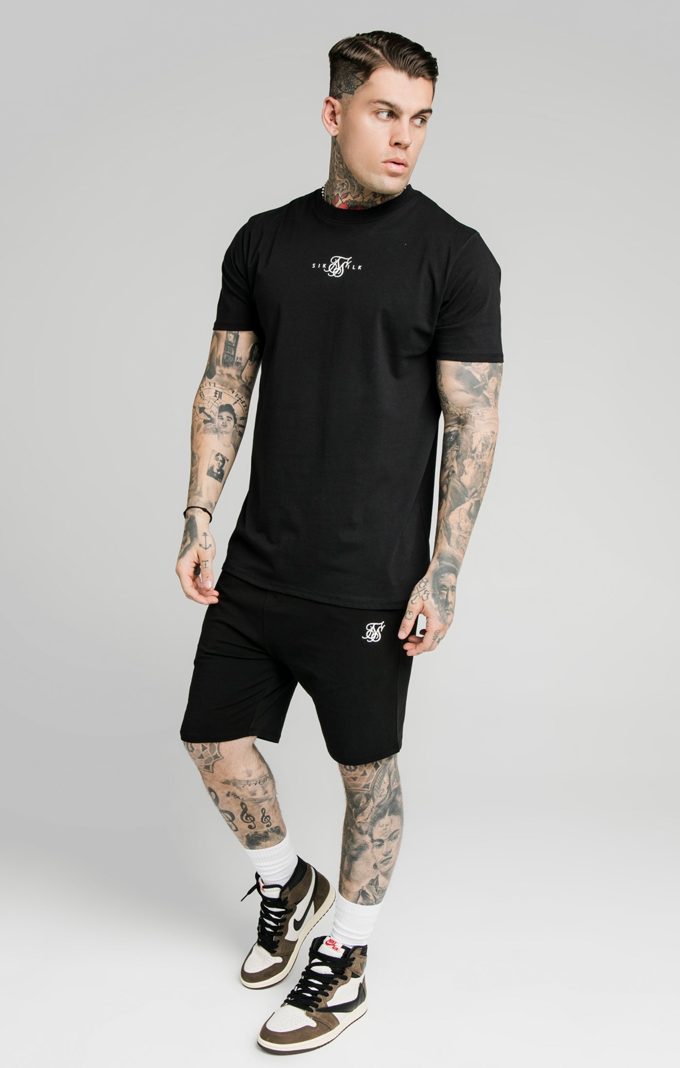 Load image into Gallery viewer, SikSilk Jersey Shorts - Black (3)
