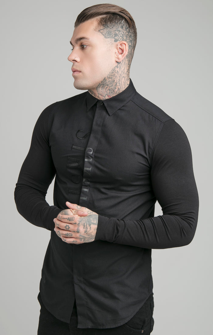 Load image into Gallery viewer, SikSilk L/S Jersey Sleeve Shirt - Black