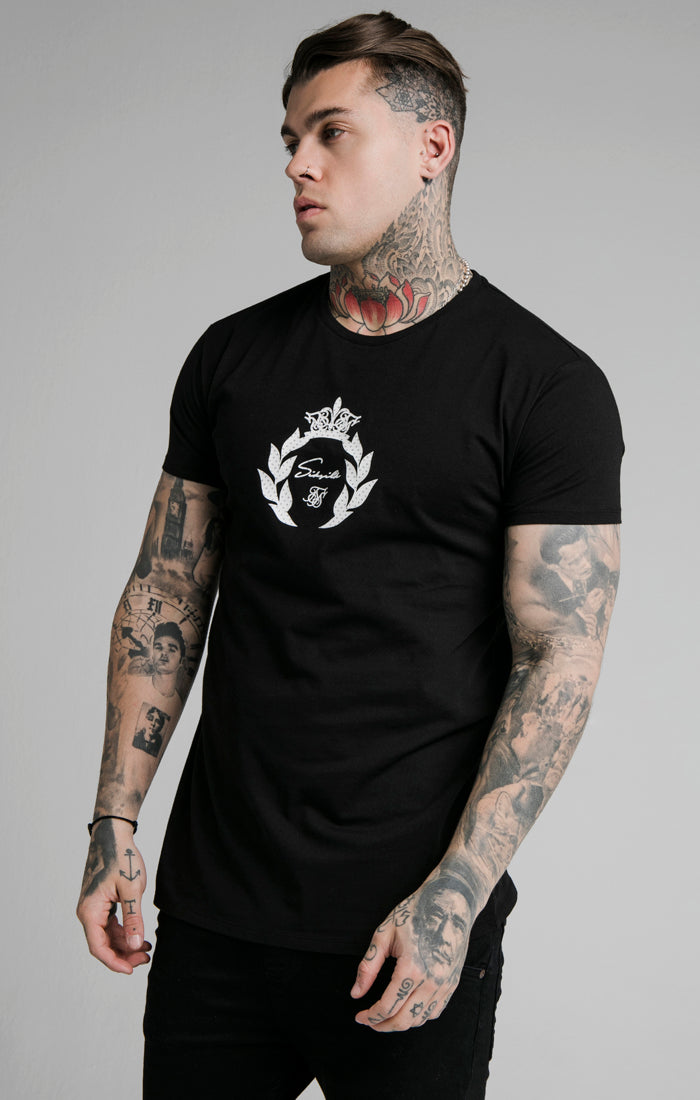Load image into Gallery viewer, SikSilk S/S Prestige Holographic Tee - Black