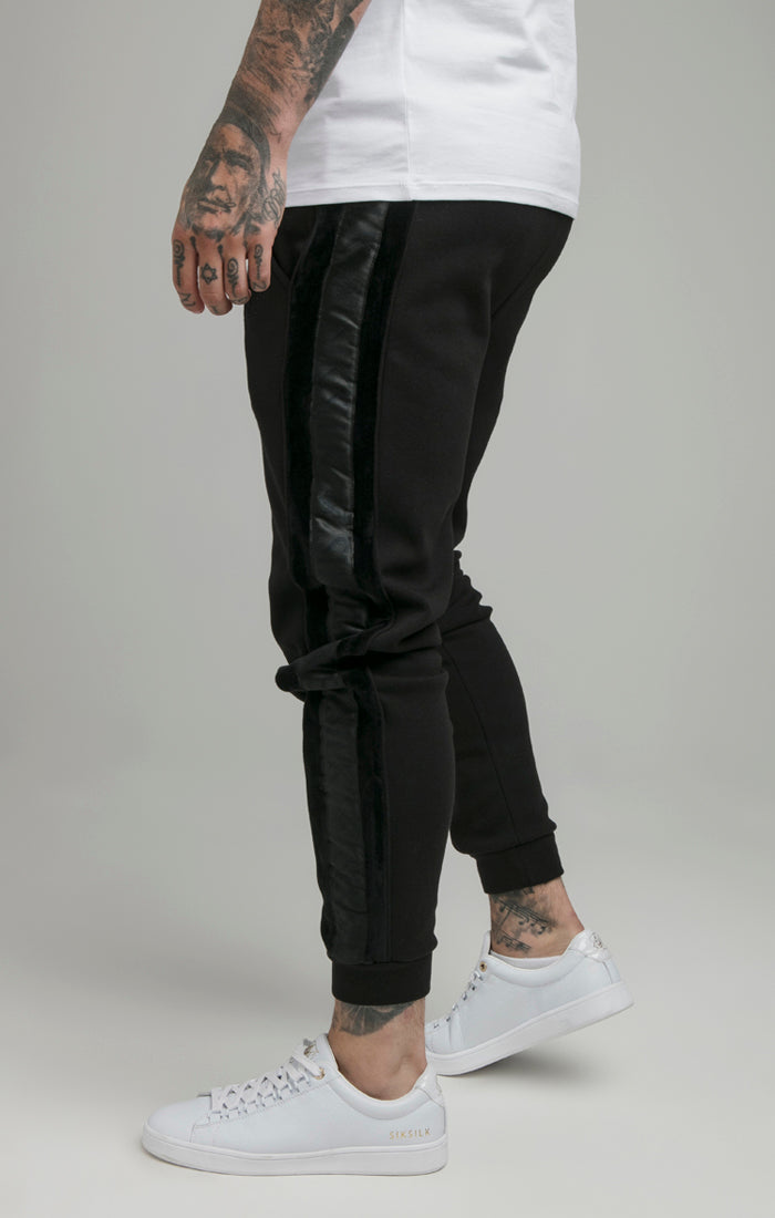 Load image into Gallery viewer, Black Opulent Taped Cuffed Pant (1)