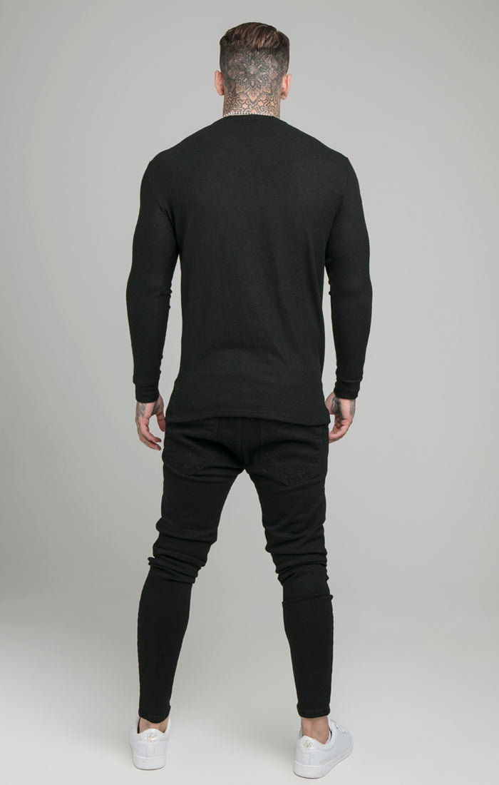 Load image into Gallery viewer, Black Muscle Fit Sweatshirt (4)
