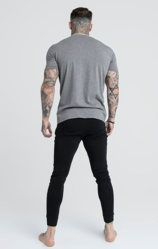 Black And Grey Marl T-Shirt (Pack Of 2)