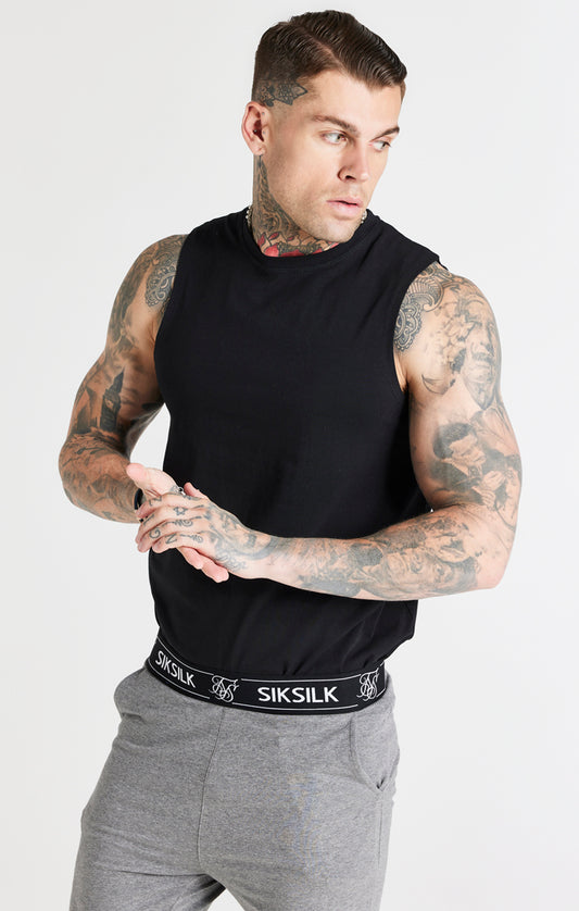 Black And Grey Pack Of 2 Lounge Vest