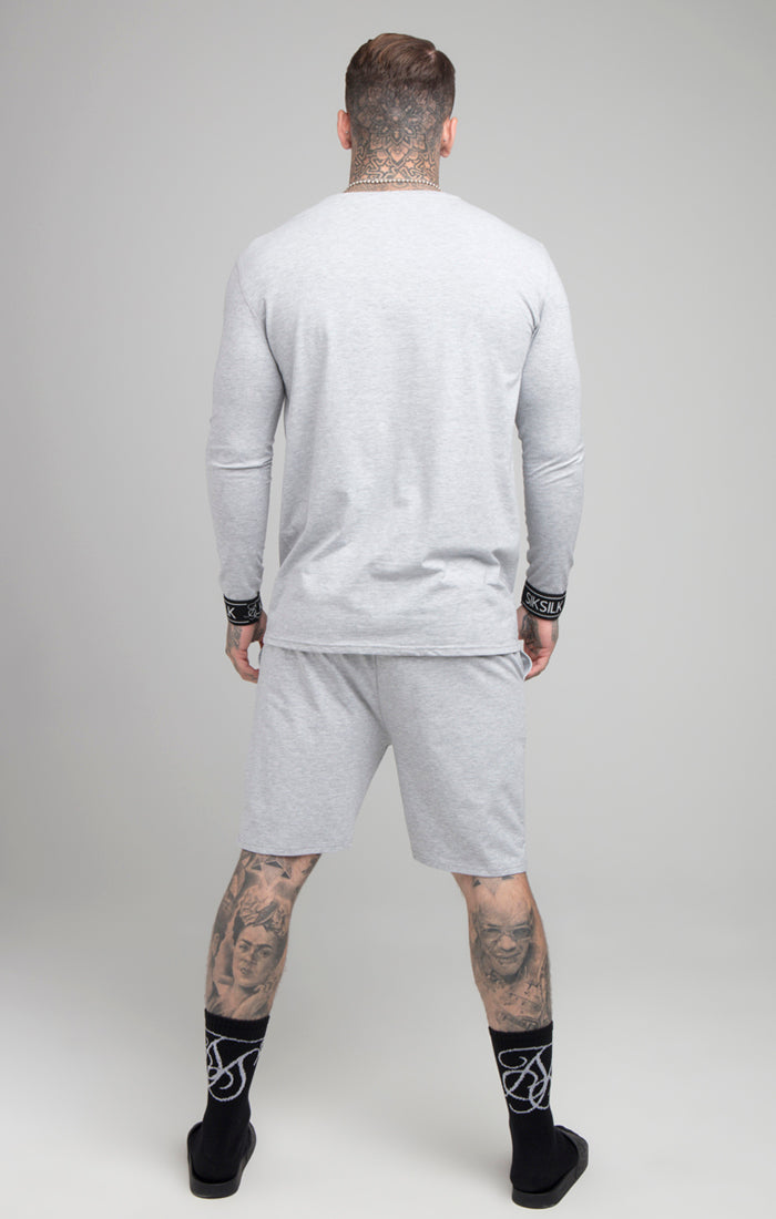 Load image into Gallery viewer, Grey Marl Long Sleeve T-Shirt (2)