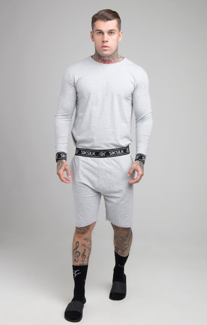 Load image into Gallery viewer, Grey Marl Long Sleeve T-Shirt (3)