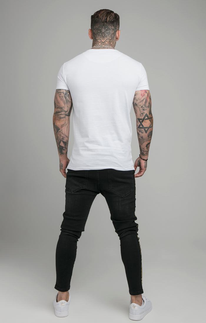 Load image into Gallery viewer, White Embroidered T-Shirt (3)