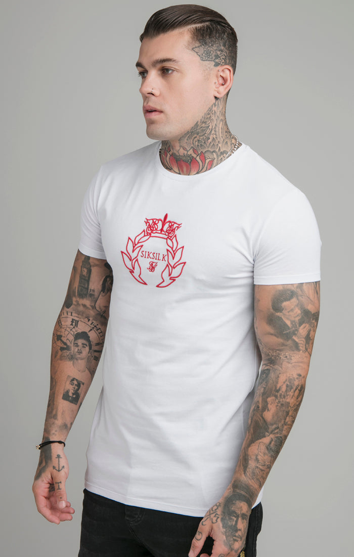 Load image into Gallery viewer, White Embroidered T-Shirt