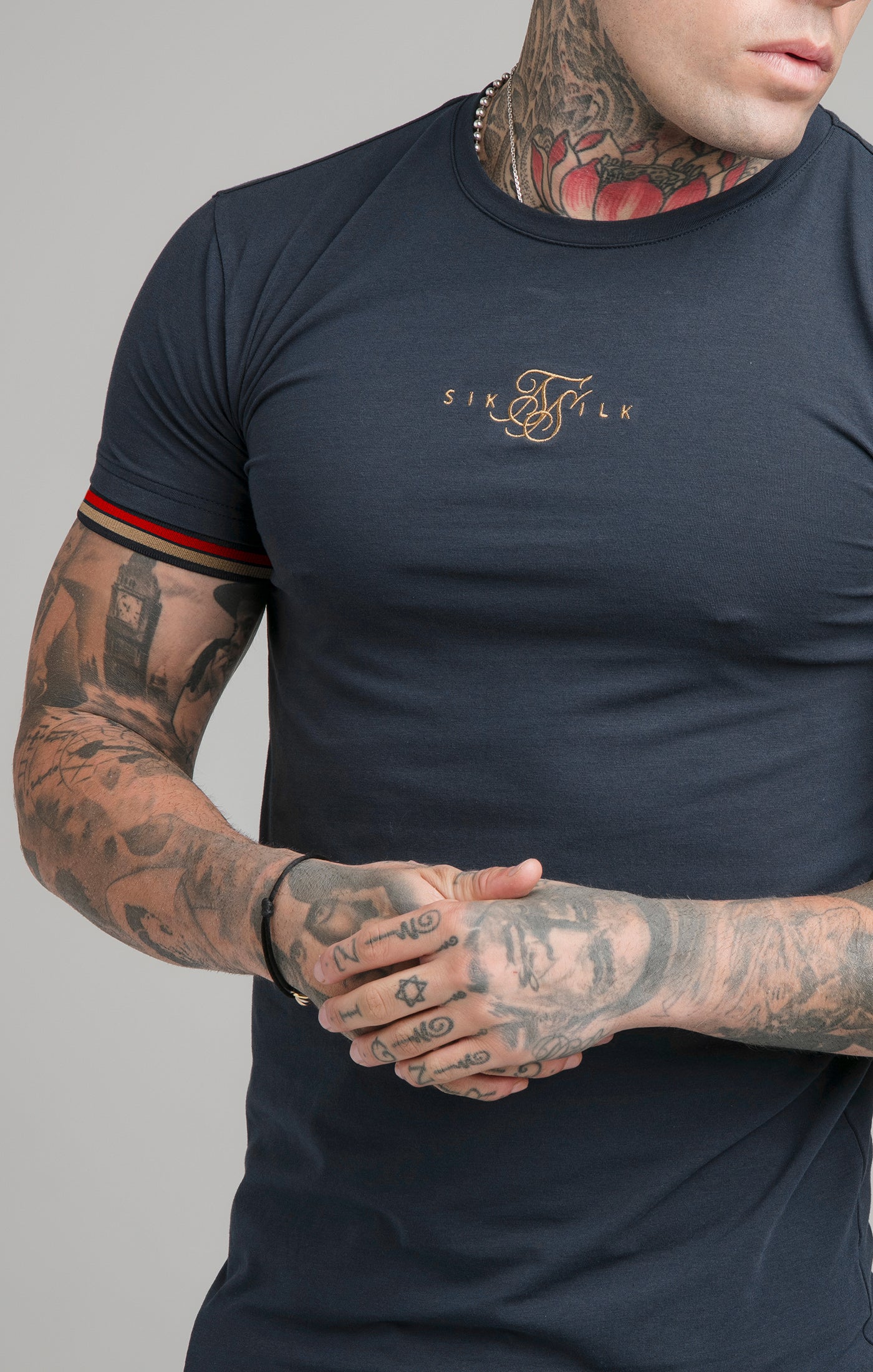 Load image into Gallery viewer, SikSilk Reign Tech Tee - Navy (1)