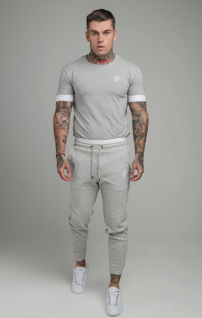 Load image into Gallery viewer, Grey Elastic Cuff T-Shirt (3)
