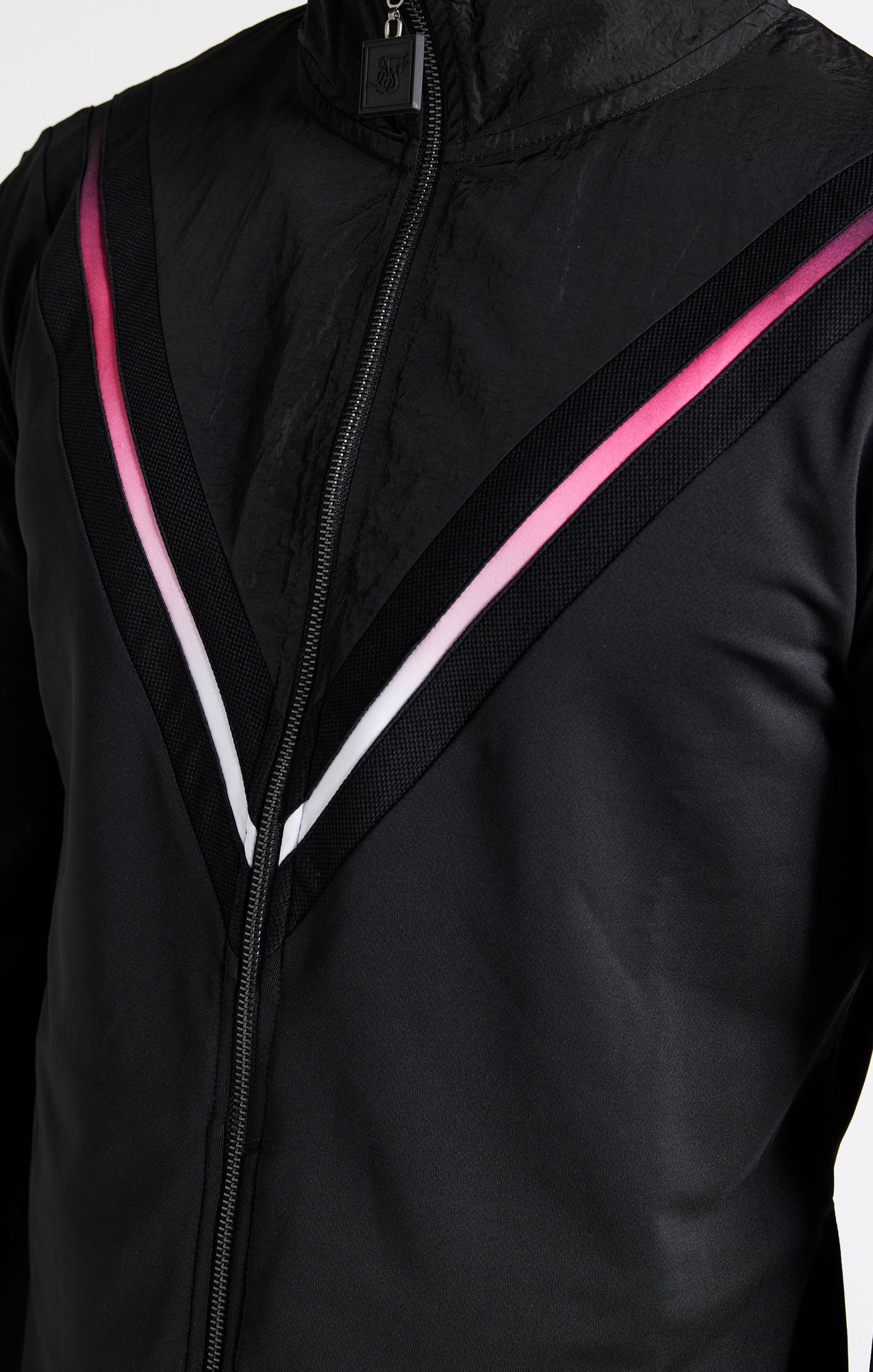 Load image into Gallery viewer, Black Fade Quarter Zip Funnel (1)