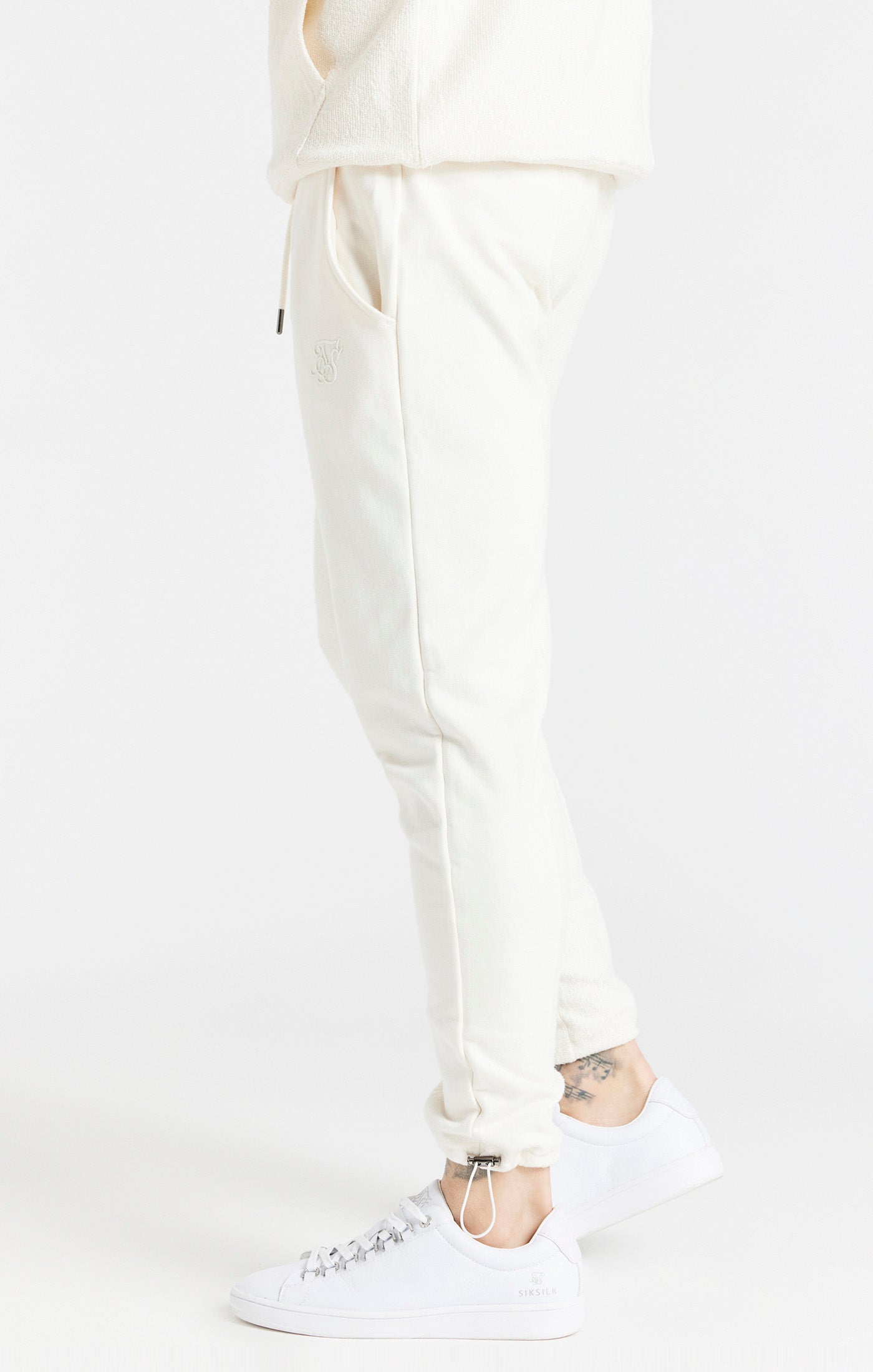 Load image into Gallery viewer, Ecru Half And Half Toggle Cuff Pant (1)