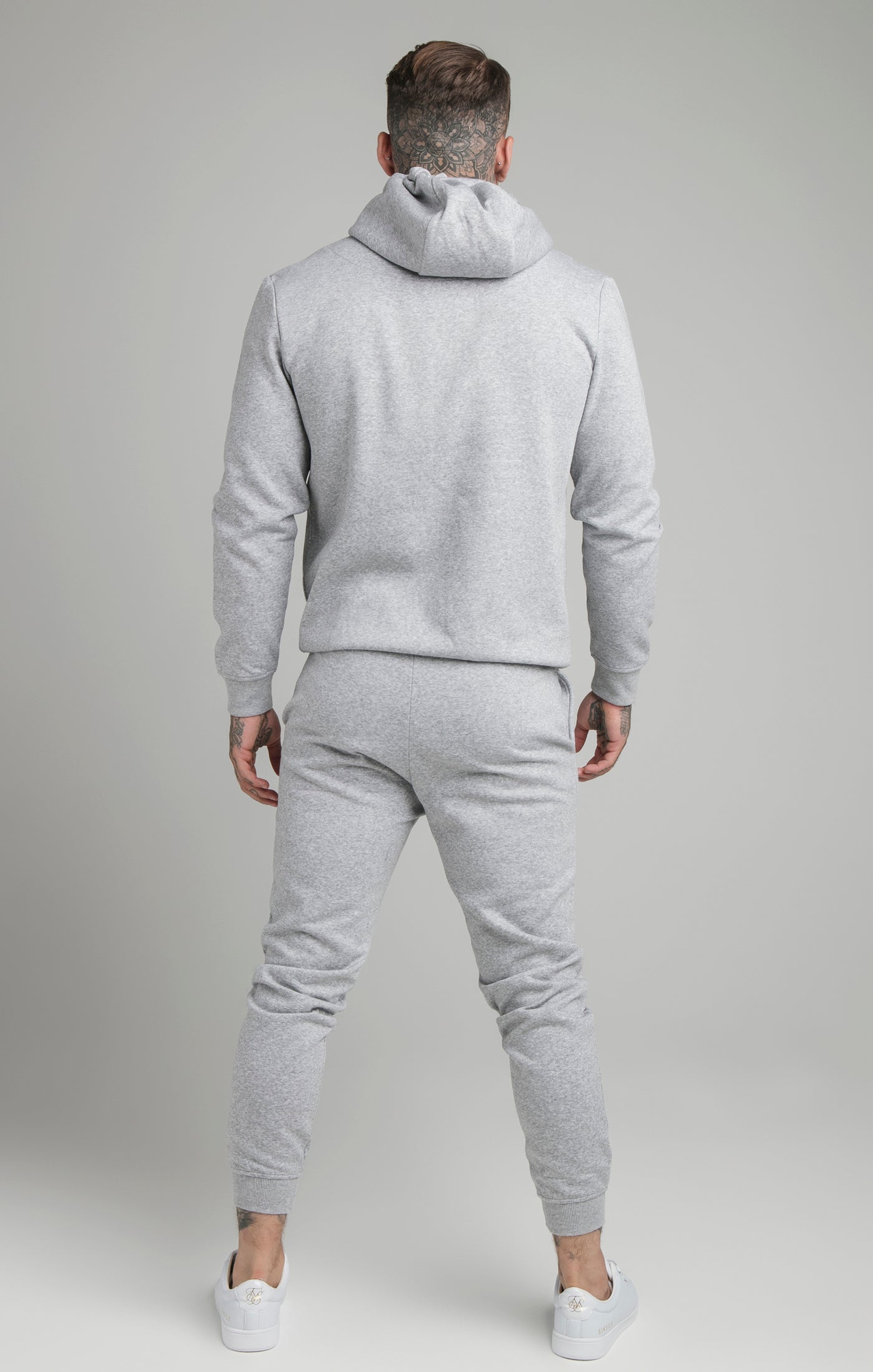 Load image into Gallery viewer, Grey Zip Through Funnel Neck Hoodie (4)