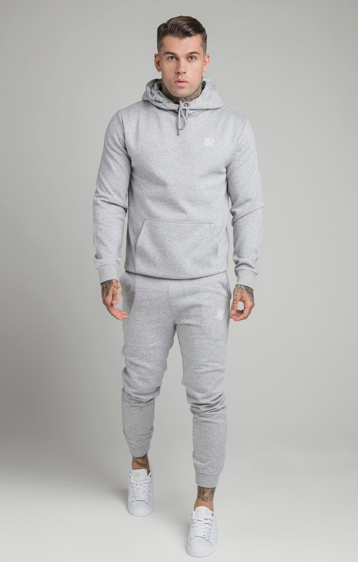 Load image into Gallery viewer, Grey Marl Muscle Fit Overhead Hoodie (2)