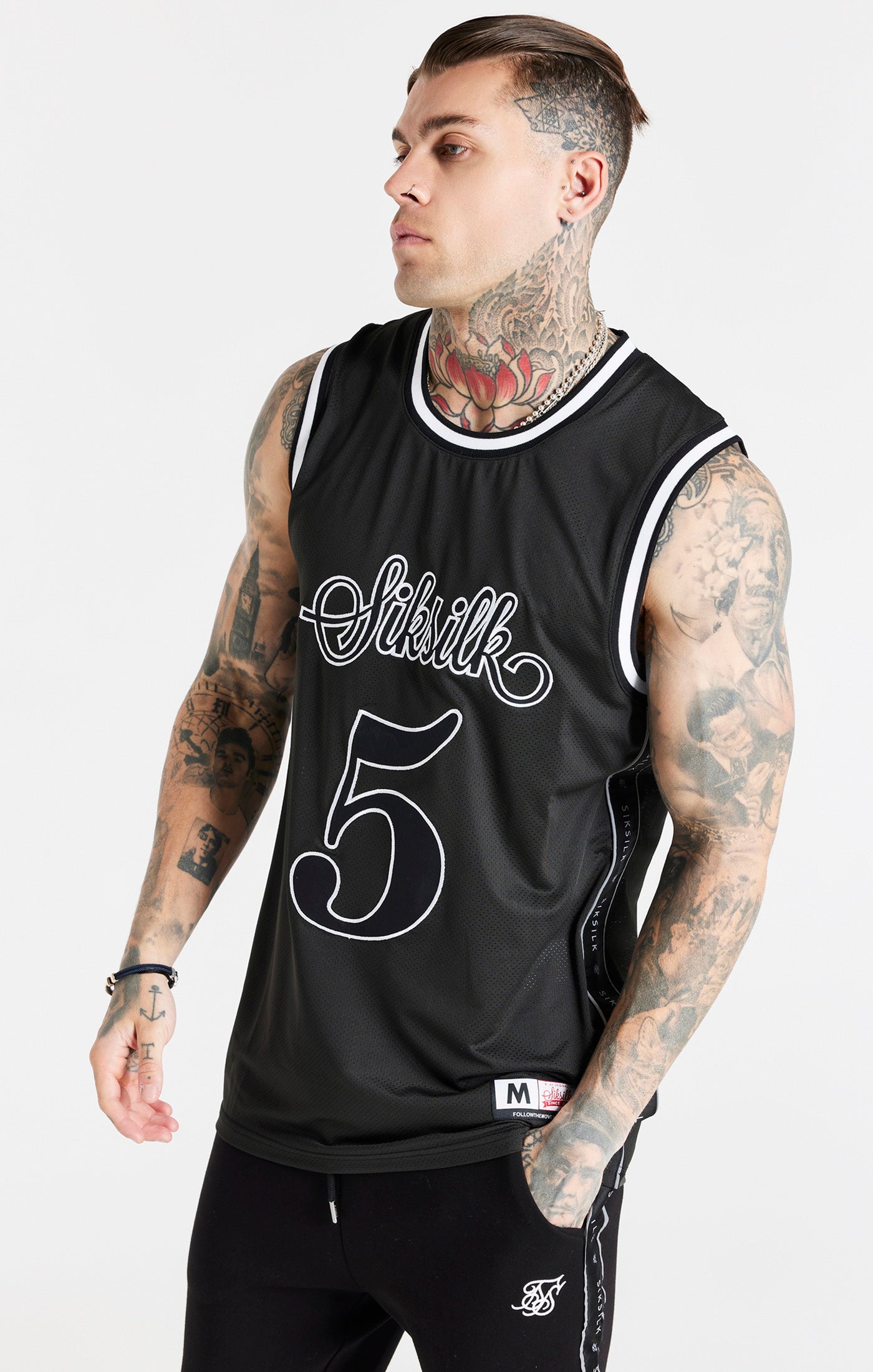 Load image into Gallery viewer, Black Tape Basketball Vest