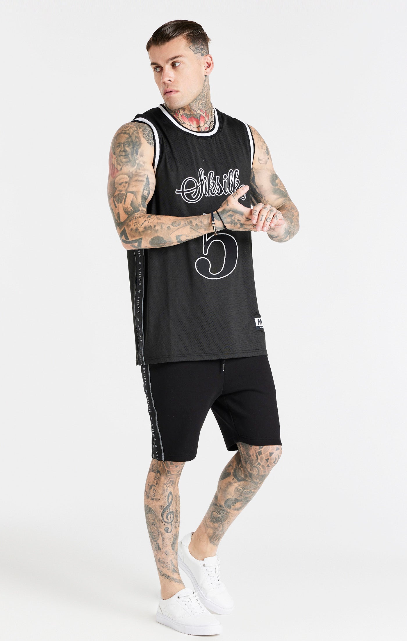Load image into Gallery viewer, Black Tape Basketball Vest (3)