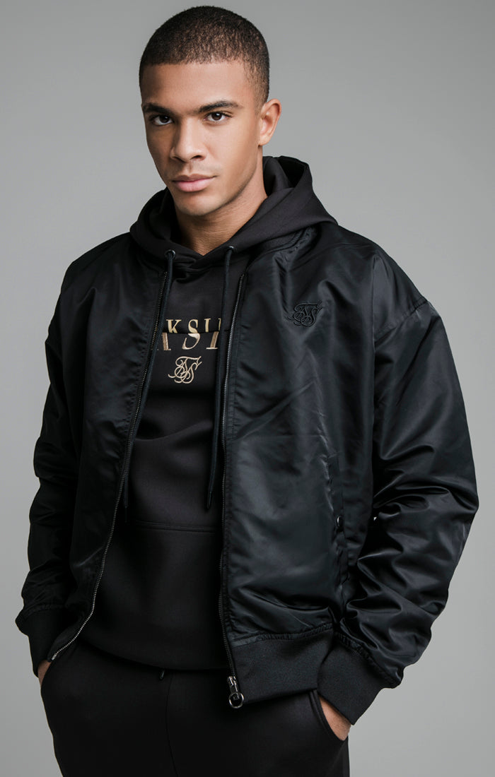 Load image into Gallery viewer, Black Bomber Jacket (1)