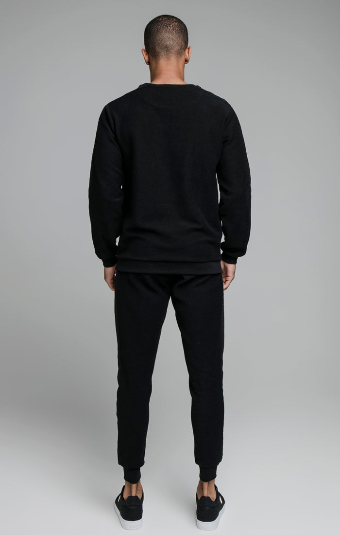 Load image into Gallery viewer, Black Embroidered Jogger (8)