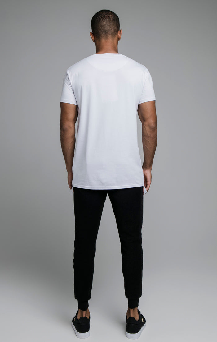 Load image into Gallery viewer, White Tape Muscle Fit T-Shirt (4)